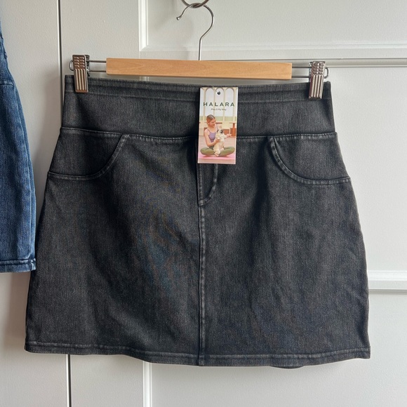 Halara 2 magic high waisted denim skirts NWT - Picture 5 of 10